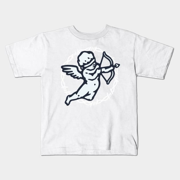 Angel with arrow Kids T-Shirt by lounesartdessin
